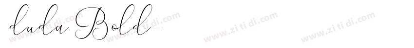 0duda Bold字体转换